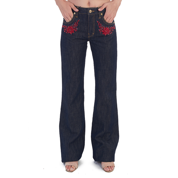 DSQUARED22 MEDIUM RISE WIDE LEG JEANSWOMENS SIZE 29